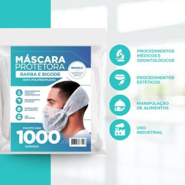Imagem de Protetor Barba e Bigode Descartavel Master Pct 1000 Unidades - Dejamar