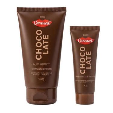 Imagem de Kit Carmed Chocolate Hidratante Corporal 150g Creme Mãos 40g