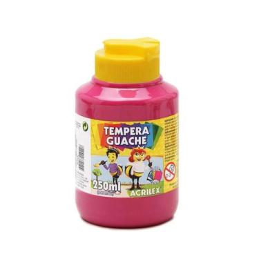 Imagem de Tinta Guache Acrilex 250ml Lavável Escolar Infantil Não Tóxica Para Ar