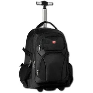 Imagem de Mochila Executiva com Rodinhas/alças Notebook Resistente Clio, Preto
