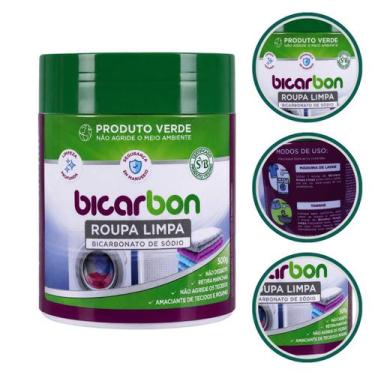 Imagem de Bicarbonato de Sódio Limpa Roupa 500g Bicarbon Tira Manchas Percarbona