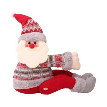 Imagem de Fivela De Cortina De Natal Papai Noel Enfeite De Janela Decoração De C