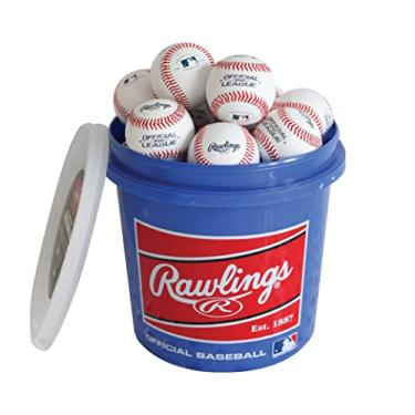 Imagem de Rawlings | Bolas de beisebol para uso no jogo | Juventude/12U | Uso de jogos/prática | Balde | 24 unidades