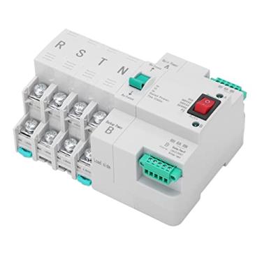 Imagem de Interruptor de Transferência Automático, 4P Interruptor de Transferência de Energia Dupla Tipo Trilho Disjuntor de Energia Eletrônico Caixa de Distribuição AC 220V(#3)