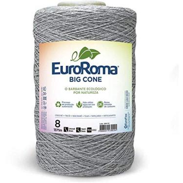 Imagem de Barbante Big Cone Colorido nº8 c/ 1,8kg EuroRoma - Cinza