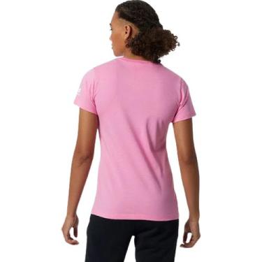 Imagem de Camiseta New Balance Athletics Celebrate Feminino - Rosa