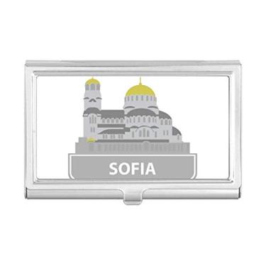 Imagem de Carteira de bolso Sofia Bulgaria com estampa de marco cinza