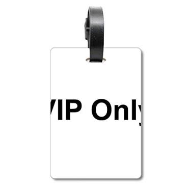 Imagem de Vip Only Black Symbol Pattern Mala Etiqueta para Bagagem Cartão de Bagagem Scutcheon Etiqueta