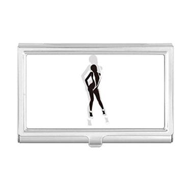 Imagem de Roupa íntima feminina quente com pernas longas e porta-cartões de visita