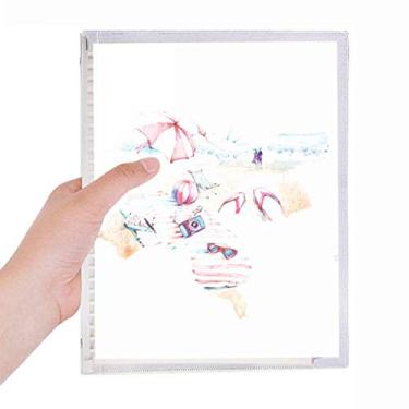 Imagem de Caderno de pintura em aquarela Beach Sea Bumbersull diário de folhas soltas recarregável