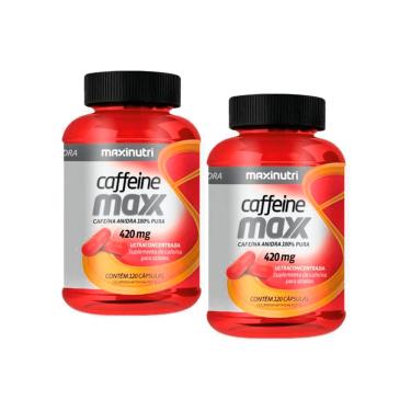 Imagem de Migrado Conectala>Kit Caffeine Maxx 420mg c/ 240 Cps Redutor De Gordura Maxinutri 