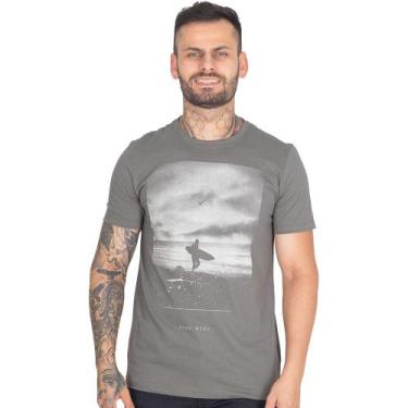 Imagem de Camiseta Algodão Masculina Com Estampa Surf Manga Curta - Kohmar