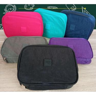 Imagem de Estojo Escolar Organizador Grande 2 Compartimentos 100 Pens MB13029-E