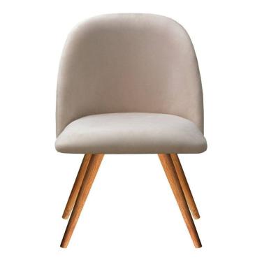 Imagem de Poltrona Gaia Cadeira Pé Palito Madeira Moderna Sala Recepção