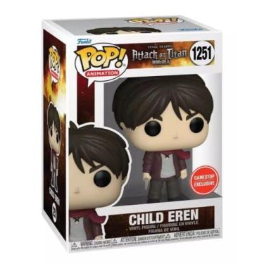 Imagem de Funko Pop Attack on Titan Child Eren GameStop Exclusive 1251 Vinyl Figure