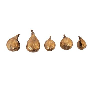 Imagem de Creative Co-Op Figuras de resina com acabamento dourado (conjunto de 5 peças)