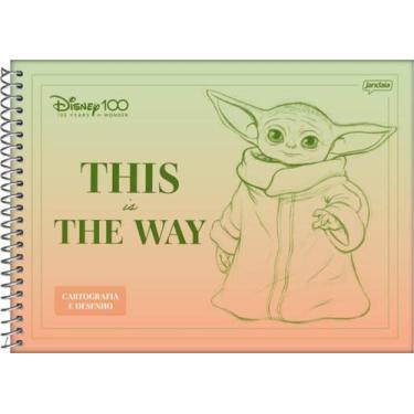 Imagem de Caderno De Desenho Jandaia Disney 100 Anos Espiral 80 Folhas
