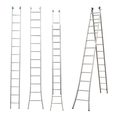 Imagem de Escada Alumínio 3 Em 1 Extensiva 2 X 12 - 24 Degraus Alumasa