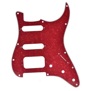 Imagem de Dopro Suporte de captador Humbucking com 3 parafusos Strat HSS para guitarra American Fender Stratocaster Red Pearl