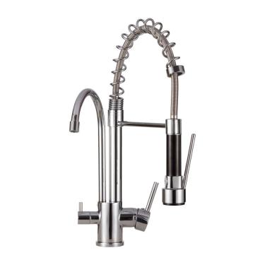 Imagem de Torneira Para Cozinha Gourmet Misturador Monocomando Com Dupla Saída Carandaí Pingoo.ca...