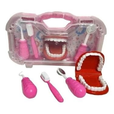 Imagem de Maleta Dentista c/ 4 Peças Rosa 270 Paki Toys
