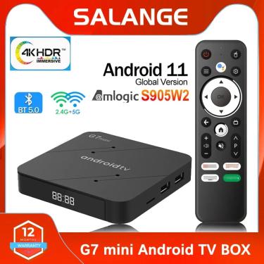 Imagem de Caixa de TV G7 Mini Media Player  Android 11.0  Amlogic S905W2  4K HDR  2 4G  5GHz  WiFi  Áudio