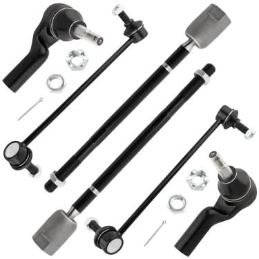 Imagem de MYSMOT EV318 ES3307 K8734 K8735 Frontal interna e externa terminais de barra estabilizadora para Lincoln Continental 1995 1996 1997 1998 1999 2000 2001 2002, pacote com 6