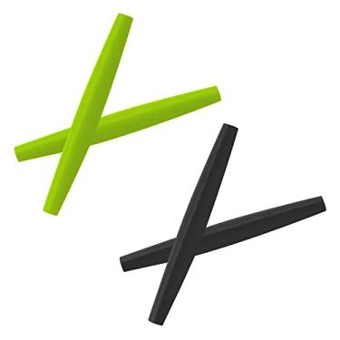 Imagem de Boldbright Kits de borracha de substituição para óculos de sol Oakley Crosshair 1.0 - Opções, Verde claro e preto, 0