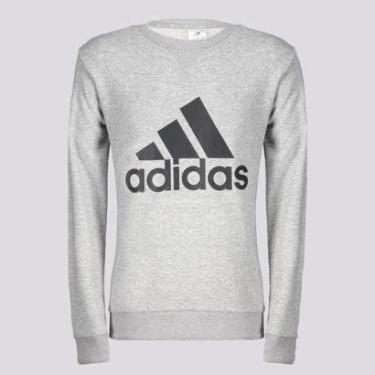 Imagem de Moletom Adidas Big Logo IV Juvenil Cinza-Masculino