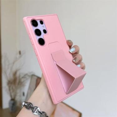 Imagem de Capa de telefone magnética com pulseira de luxo para Samsung Galaxy S24 S23 Utra S22 S21 S20 FE S10 Note 20 10 Plus Capa de couro, rosa, para Galaxy S20