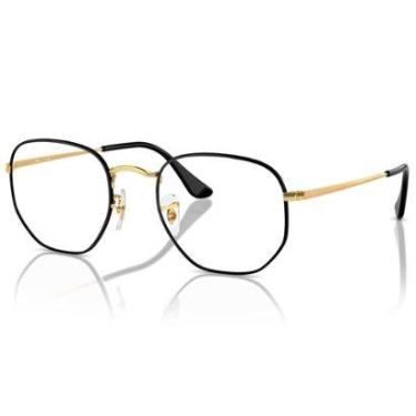 Imagem de Óculos de Grau Ray Ban Black On Gold RX6448 3175-51-Unissex