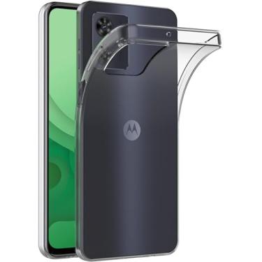 Imagem de Capa para Motorola Moto G54 5G (6,5 polegadas) MaiJin Capa Traseira Transparente de Gel de Borracha TPU Macio