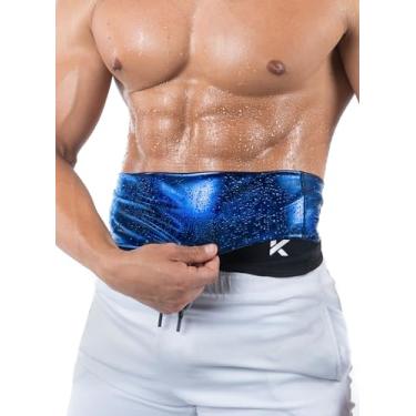 Imagem de Kewlioo Tônico masculino de cintura com retenção de calor – colete modelador corporal para homens, body masculino mais fino sauna, camisa de compressão modeladora, forte aderência na cintura, versátil e discreto (preto, M)