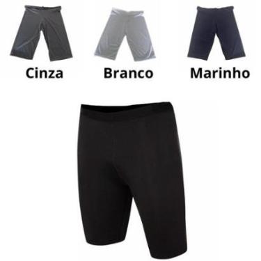 Imagem de Bermuda masculina térmica segunda pele proteção UV-Masculino