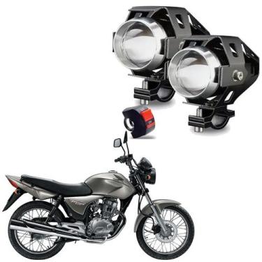 Imagem de Kit Led Farol Milha Moto Honda CG 150 TITAN ESD 2004 2005 2006 2007 20