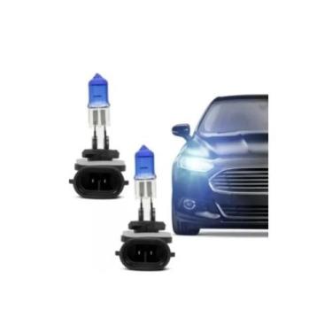 Imagem de Par Lâmpada Super Branca H27 881 8500K Xenon 12V Tech One - Blue Lion