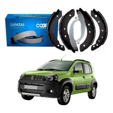Imagem de Sapata De Freio Uno Way 1.0 1.4 Com Abs 2010 A 2016 - Cobreq