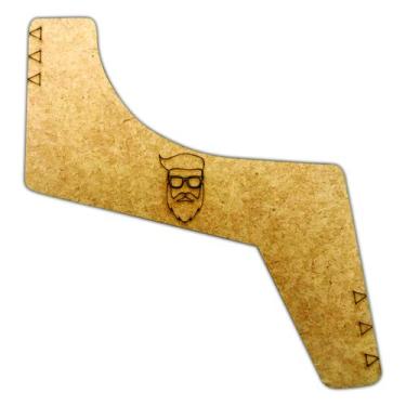 Imagem de Alinhador E Pente Modelador Para Barba De Madeira Barbeiro - JJVERAS