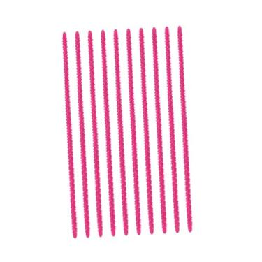 Imagem de Zialofi 10Pcs Perm Bar Hair Curler DIY Wave Styling Kits, Flexível Hair Curling Rods Roller para Cabelo Seco Molhado Barbearia Casa, rosa pequena vermelha