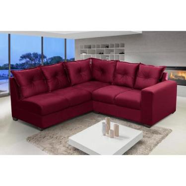 Imagem de Sofá de Canto 5 Lugares Califórnia 183Cm Veludo Light -Sofá na Web, Ve