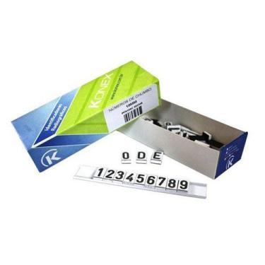 Imagem de Números Radiológico de Chumbo com 50 Números 3 x 8mm Konex