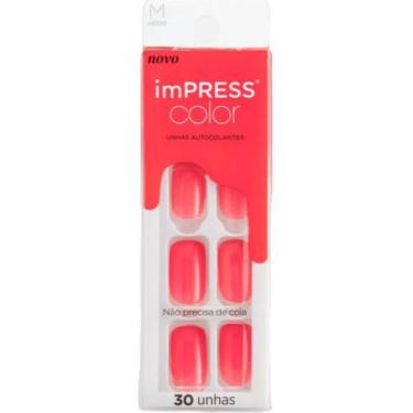 Imagem de Unha Autocolante Impress Color Média She's Right Kiss
