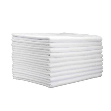 Imagem de Kit 10 Panos De Prato Branco Liso 100% Algodão Pé De Galinha - FM Atac