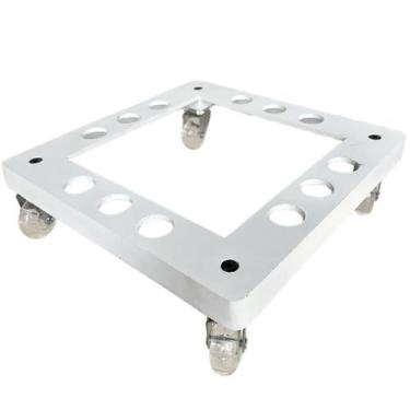 Imagem de Suporte de Alumínio Quadrado com Roda para Vaso 30cm  - Alpe & Aritana