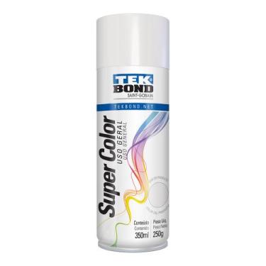 Imagem de Tinta Spray Tekbond Supercolor Uso Geral 350ml Várias Cores, Branco Br