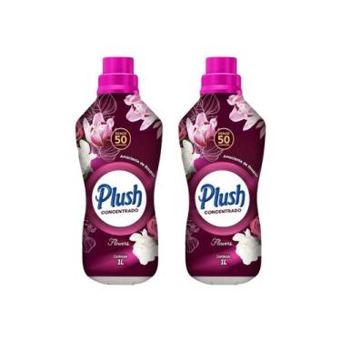 Imagem de Kit 2 Amaciante Roupas Concentrado Flowers Plush Sanol 1L