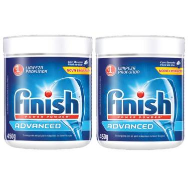 Imagem de Kit 2 Detergente para Lava-louças em Pó Finish Power 450g