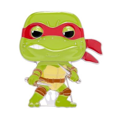 Imagem de Funko Pop! Large Enamel Pin Teenage Mutant Ninja Turtles (TMNT): Raphael alfinetes de esmalte - broche colecionável - para mochilas e malas - ideia de presente - Mercadoria oficial - Fãs de TV