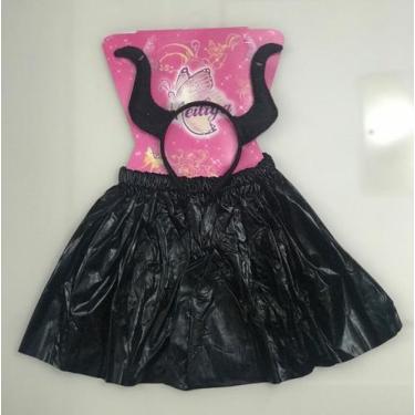 Imagem de Fantasia Carnaval Halloween Diabinha Bruxa Malévola - Tamanho Único - 
