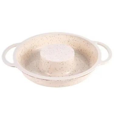 Imagem de Forma para Pudim Mimo SN23298 Silicone Branco com Alça - Mimo Style